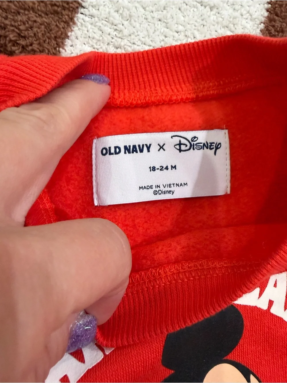 Old Navy Red Mickey Mouse 